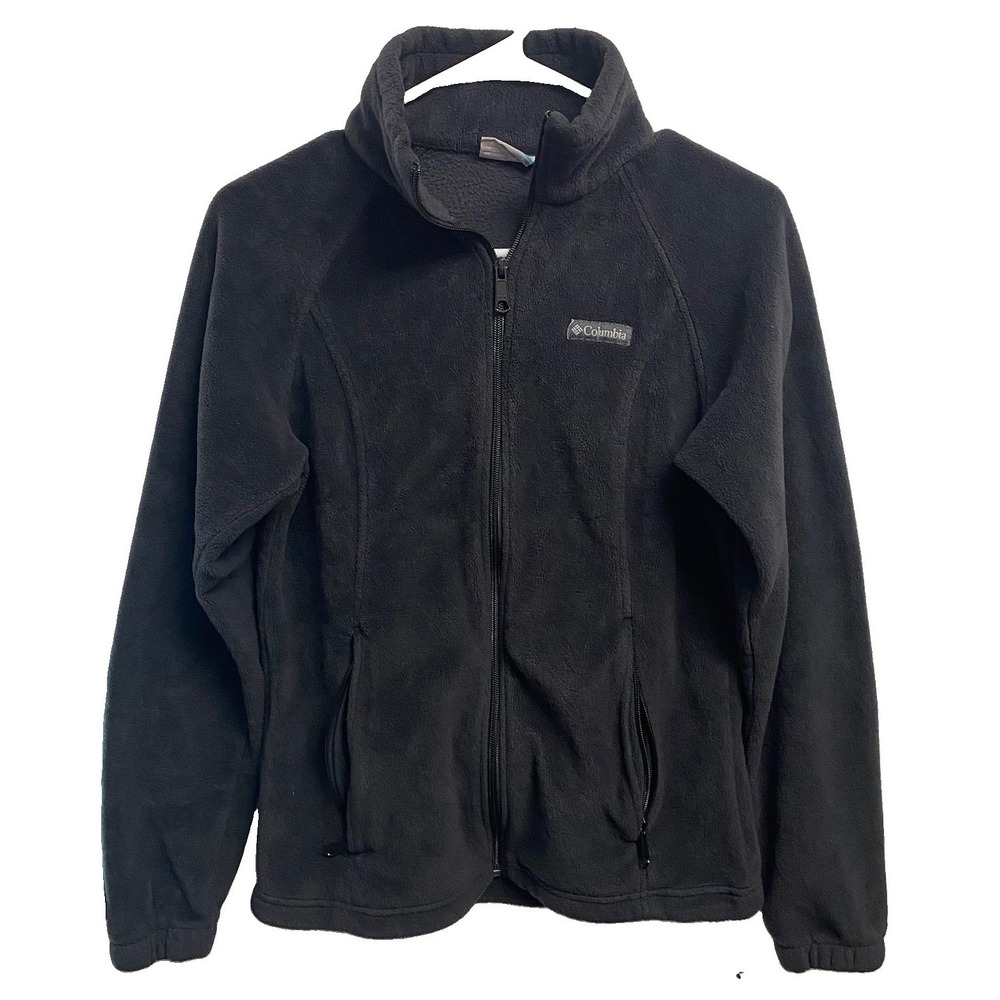 Columbia Women's Benton Springs‎ Full-Zip Fleece Jacket Charcoal Heather Coat M
